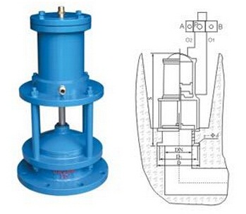 H742X液动池底排泥阀(图2) H742X液动池底排泥阀(图2)